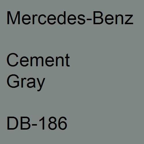 Mercedes-Benz, Cement Gray, DB-186.